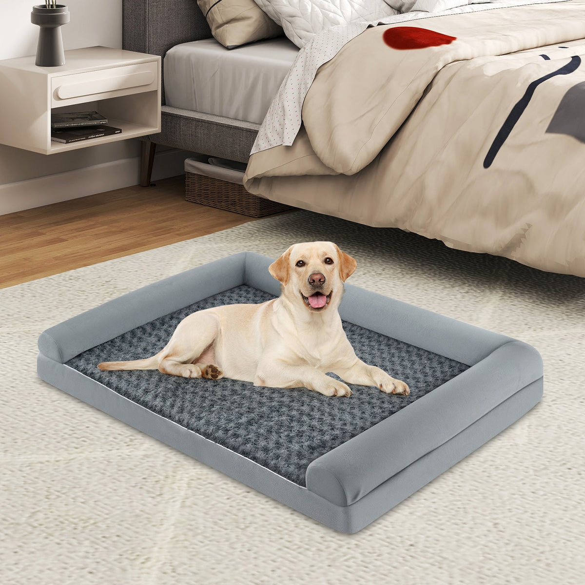 Orthopedic Foam Dog Bed Large Dog Sofa Couch with Removable Cover